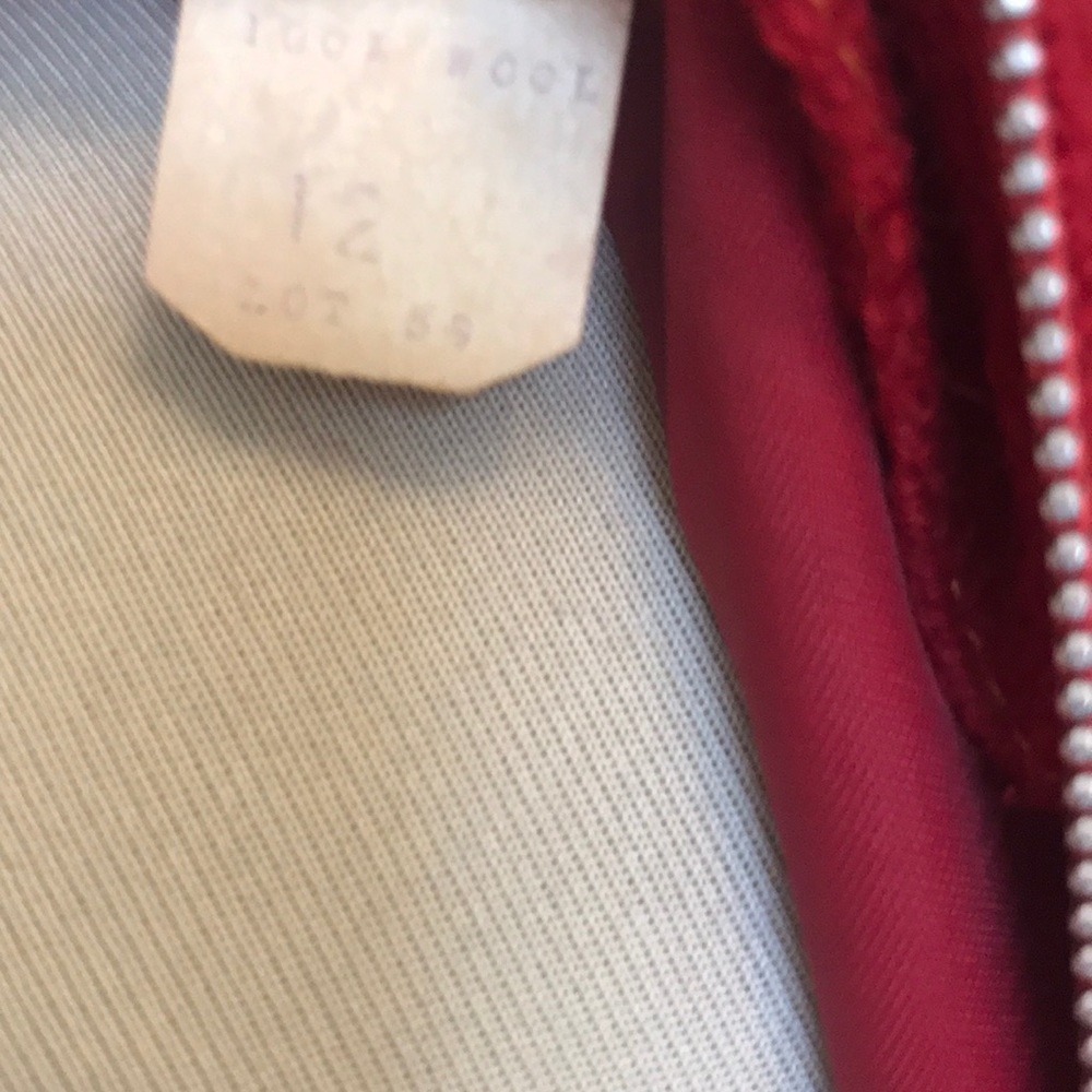 Vintage Red Wool Pleated Dress Size 12 😘 - Picture 6 of 8